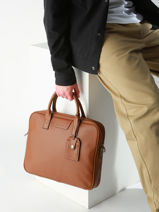 Porte-documents Flandres 1 Compartiment Cuir Etrier Marron flandres EFLA8251-vue-porte